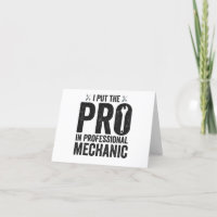 J'ai mis le Pro dans Professional Mechanic Drôle c