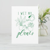 Carte De Remerciements J'ai reçu mes Plantes (Debout devant)
