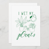 Carte De Remerciements J'ai reçu mes Plantes (Devant / Derrière)