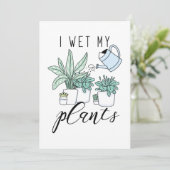 Carte De Remerciements J'ai reçu mes Plantes (Debout devant)