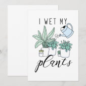 Carte De Remerciements J'ai reçu mes Plantes (Devant / Derrière)