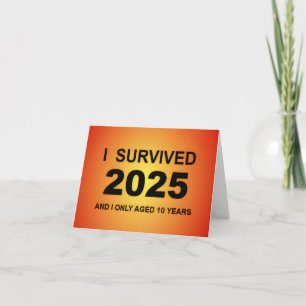 Carte De Remerciements J'ai survécu 2025