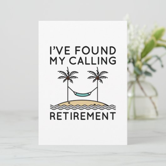 Carte De Remerciements J'ai trouvé ma retraite (Debout devant)