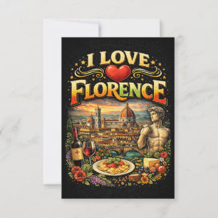 Carte De Remerciements J'aime Florence