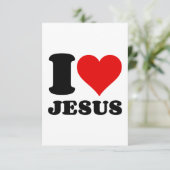 Carte De Remerciements j'aime jésus (Debout devant)