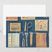 Carte De Remerciements J'aime mon professeur (Devant / Derrière)