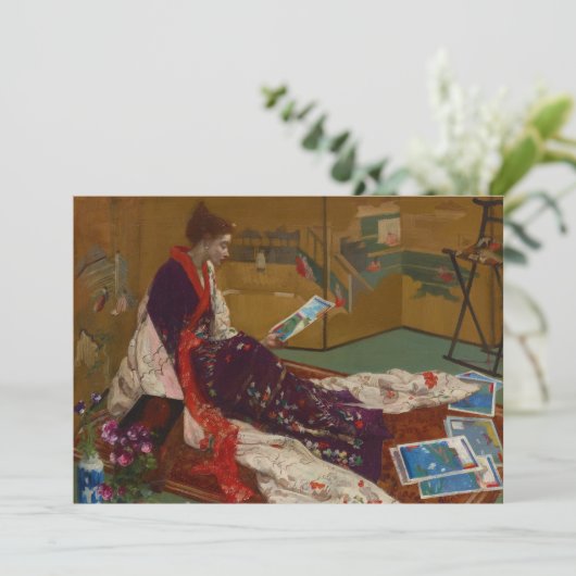 Carte De Remerciements James Whistler - Caprice en violet et or (Debout devant)