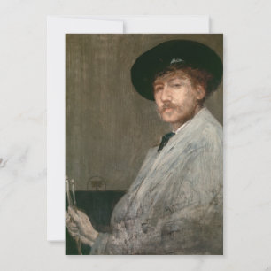 Carte De Remerciements James Whistler - Portrait du peintre