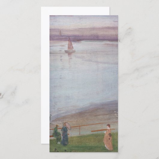 Carte De Remerciements James Whistler - Variations en violet et vert (Devant / Derrière)