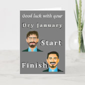 Carte De Remerciements Janvier sec (Devant)