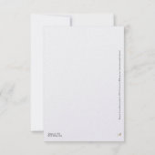 Carte de remerciements Japonais Red Kimono Cranes (Dos)