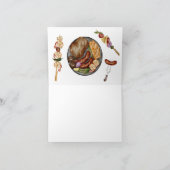 Carte De Remerciements Jardin barbecue Baby shower (Intérieur)