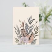 Carte De Remerciements Jardin botanique de Boho - Illustration florale (Debout devant)