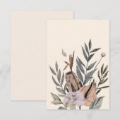 Carte De Remerciements Jardin botanique de Boho - Illustration florale (Devant / Derrière)