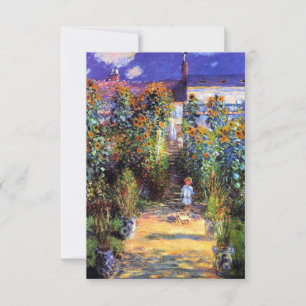 Carte De Remerciements Jardin Claude Monet Fleurs de tournesol été 