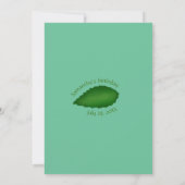 Carte De Remerciements Jardin d'anniversaire thème (Dos)