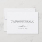 Carte De Remerciements Jardin de Citron Moderne Mariage Remerciements (Dos)