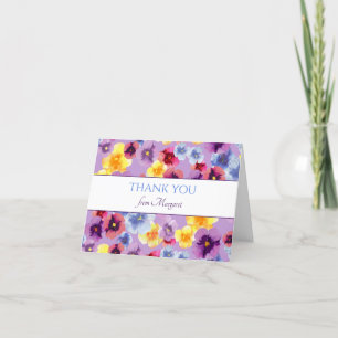 Carte De Remerciements Jardin de pique-nique joli Fête colorée Floral Ann