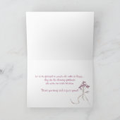 Carte De Remerciements Jardin de printemps (Intérieur)