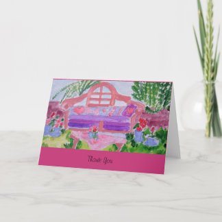 Carte De Remerciements Jardin de printemps