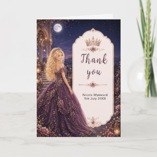 Carte De Remerciements Jardin de pruniers au clair de lune pour un Sweet