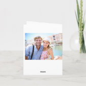 Carte De Remerciements Jardin de roses | Remerciements pour la Baby Showe (Dos)