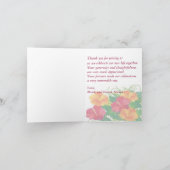Carte De Remerciements jardin d'hibiscus ~ étiquette de cadeau de remerci (Intérieur)