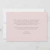 Carte De Remerciements Jardin rose vierge romantique Rose Mariage botaniq (Dos)