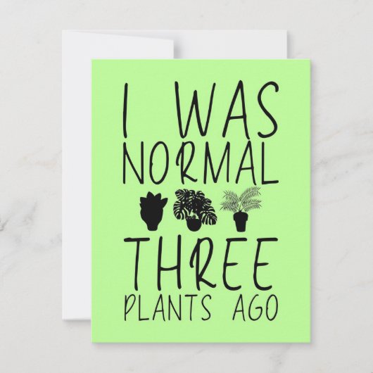 Carte De Remerciements Jardinier Amateur Plantes (Devant)