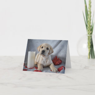 Carte De Remerciements Jaune du Labrador Valentines