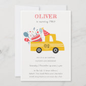 Carte De Remerciements Jaune N'importe quel âge fête d'anniversaire gâtea (Devant)