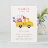 Carte De Remerciements Jaune N'importe quel âge fête d'anniversaire gâtea (Debout devant)