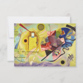 Carte De Remerciements Jaune-Rouge-Bleu par Wassily Kandinsky (Devant)