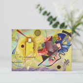 Carte De Remerciements Jaune-Rouge-Bleu par Wassily Kandinsky (Debout devant)
