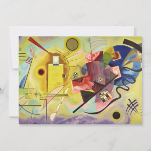 Carte De Remerciements Jaune-Rouge-Bleu par Wassily Kandinsky