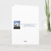 Carte De Remerciements "Je Les Ai Vu Une Nuit" (Dos)