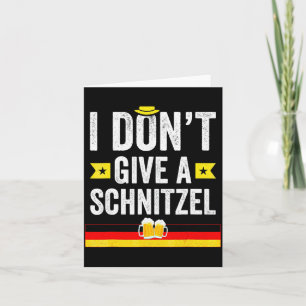 Carte De Remerciements Je m'en fiche comme de schnitzel allemand