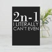 Carte De Remerciements Je ne peux même pas enseigner mathématiques mathém (Debout devant)