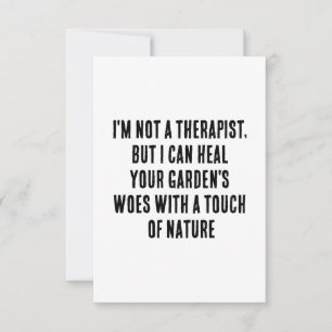 Carte De Remerciements Je ne suis pas thérapeute, mais je peux guérir le