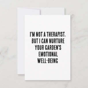 Carte De Remerciements Je ne suis pas thérapeute, mais je peux nourrir vo