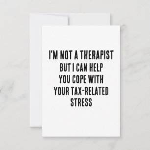 Carte De Remerciements Je ne suis pas thérapeute, mais je peux vous aider