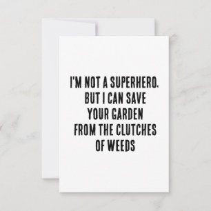 Carte De Remerciements Je ne suis pas un super-héros, mais je peux sauver