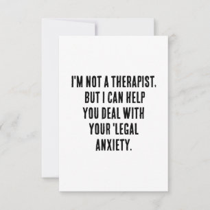 Carte De Remerciements Je ne suis pas un thérapeute, mais je peux vous ai