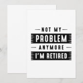 Carte De Remerciements Je ne suis plus à la retraite (Devant / Derrière)