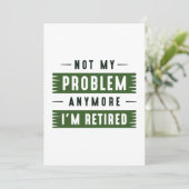 Carte De Remerciements Je ne suis plus à la retraite (Debout devant)