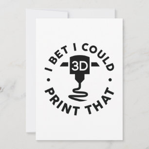 Carte De Remerciements Je Parie Que Je Pourrais Imprimer