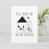 Carte De Remerciements Je serai dans mon bureau (Debout devant)