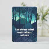 Carte De Remerciements Je suis autorisé à me sentir (Debout devant)