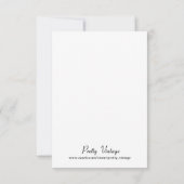 Carte De Remerciements Je suis content que nous soyons amis Oiseaux bleus (Dos)