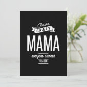 Carte De Remerciements Je suis la folle maman que tout le monde t'a préve (Debout devant)